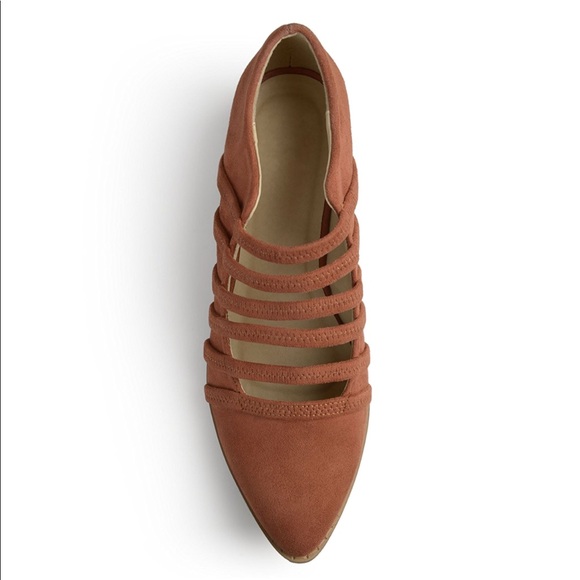 Chic Rust Multiple Straps Pointy Toe Loafers - Picture 3 of 8